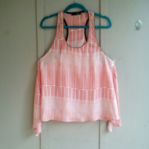 Wish Tops - Wish red and White Striped Top